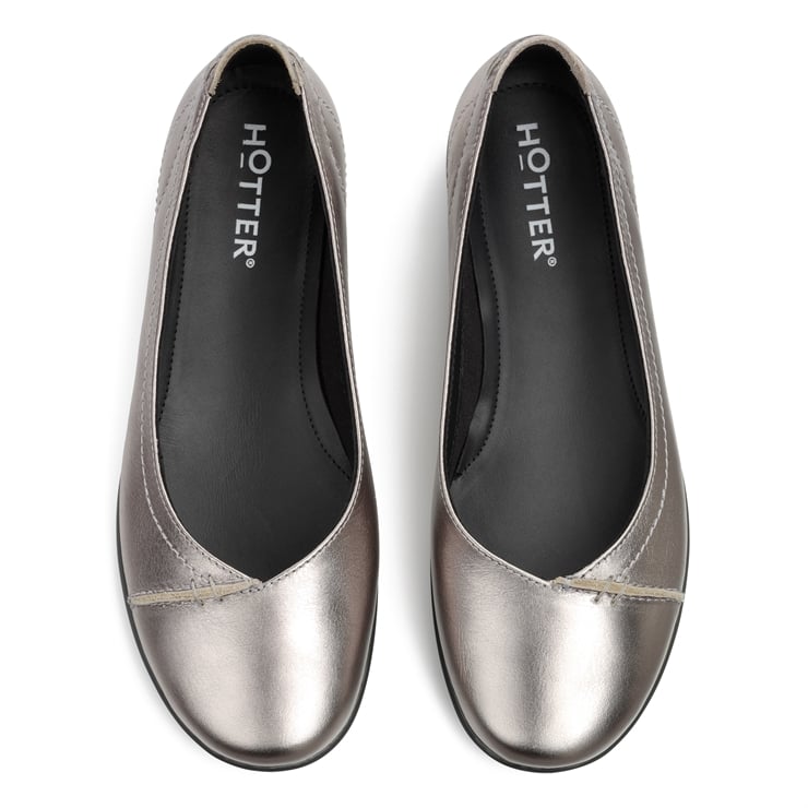 Hotter Robyn II Shoes Pewter Metallic