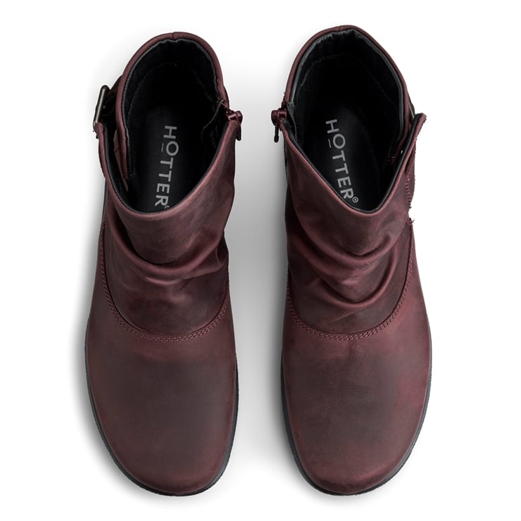 Hotter Rumour Boots Maroon