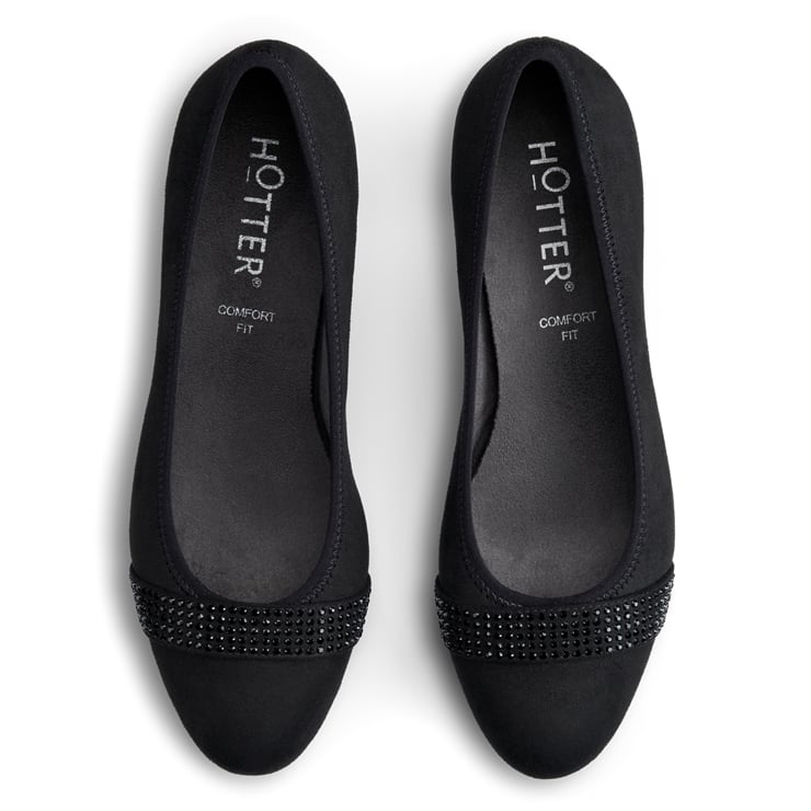 Hotter Salsa Heels Black