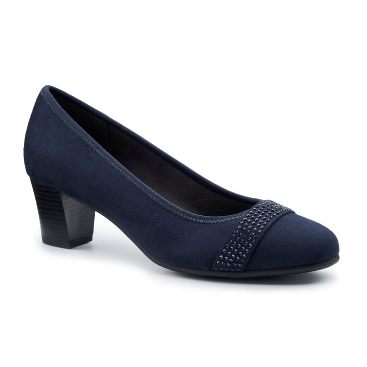Hotter Salsa Heels Navy
