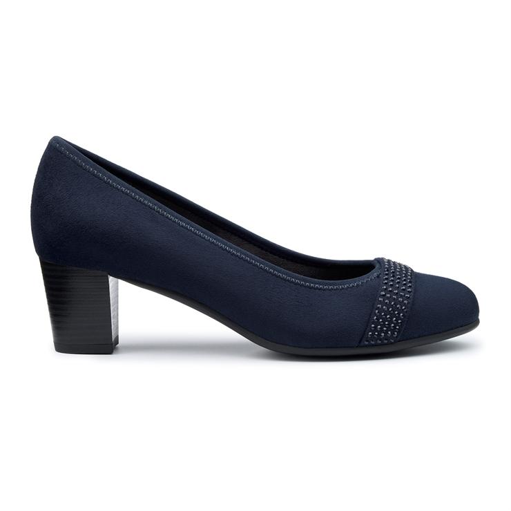 hotter Salsa Heels Navy