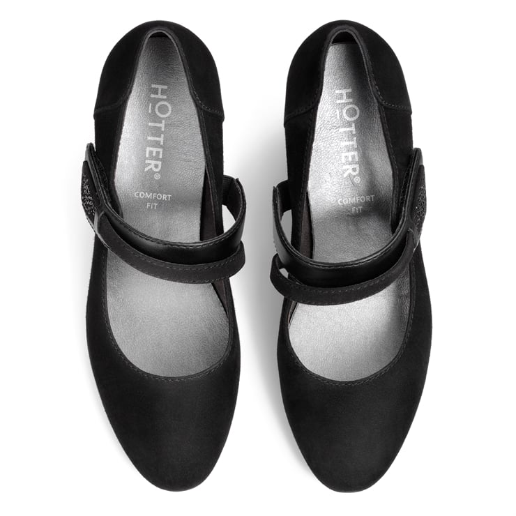 Hotter Samba Heels Black