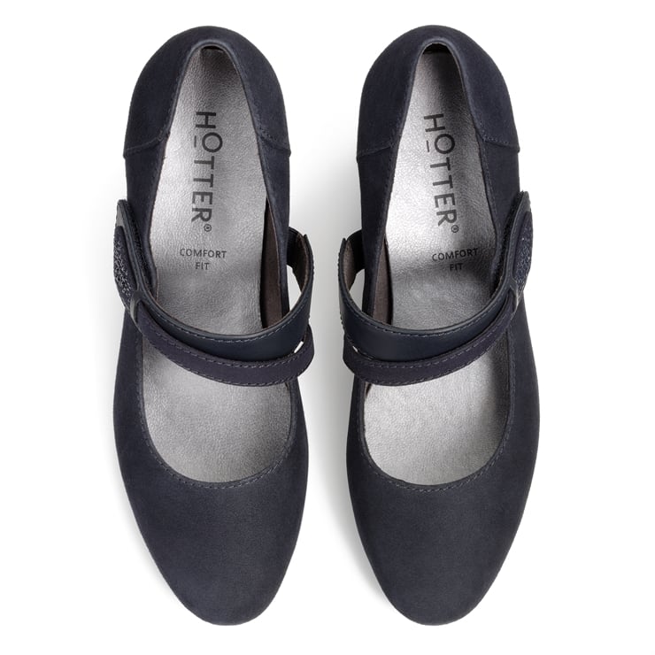 Hotter Samba Heels Navy