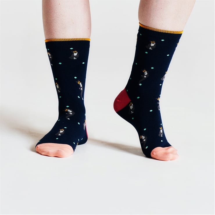 Hotter Serafina Socks Navy