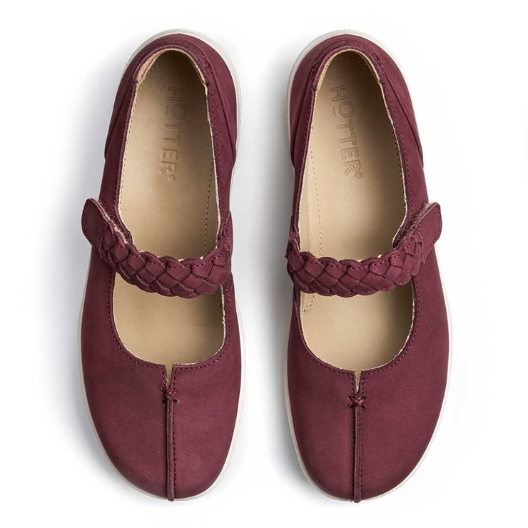 Hotter Shake II Shoes Maroon