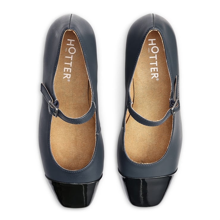 Hotter Shimmer Heels Navy