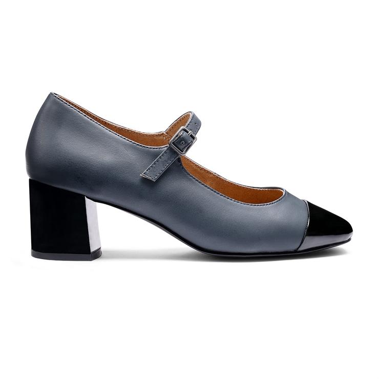 hotter Shimmer Heels Navy