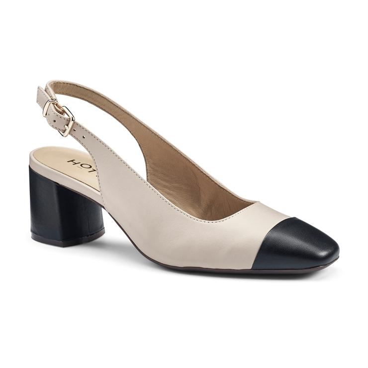 Hotter Shimmy Heels Beige / Black