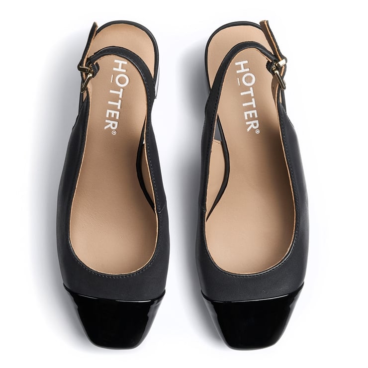 Hotter Shimmy Heels Black