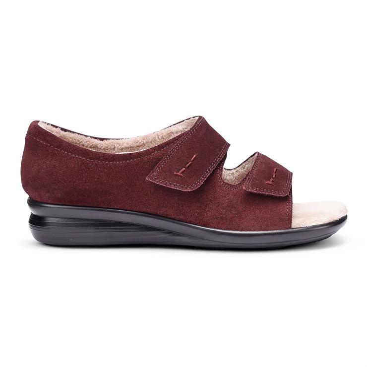 hotter Siesta Slippers Maroon