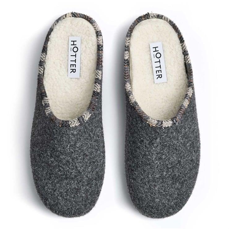 Hotter Snooze Slippers Grey