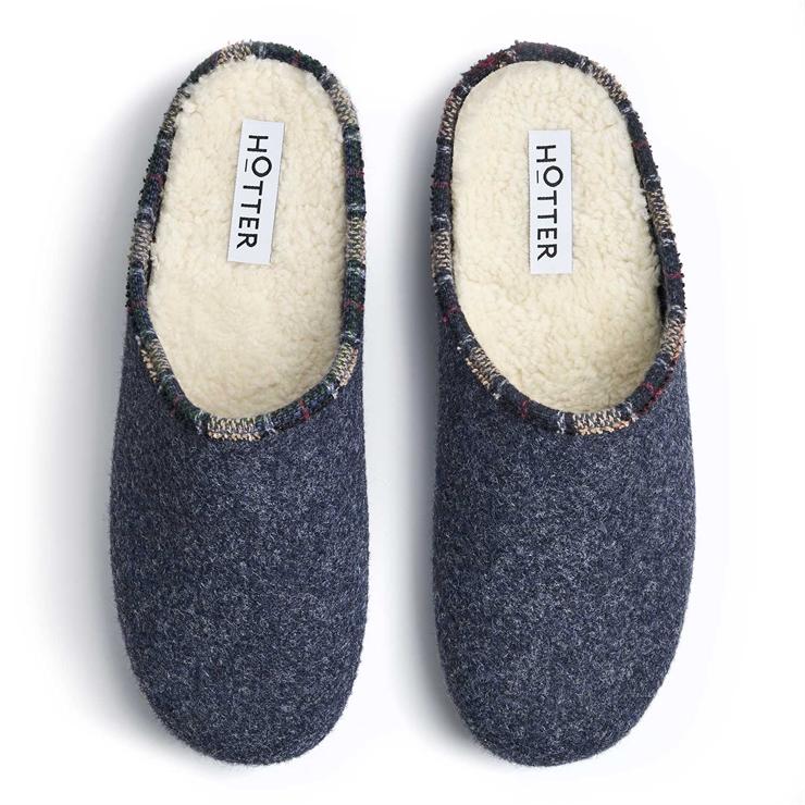 Hotter Snooze Slippers Navy