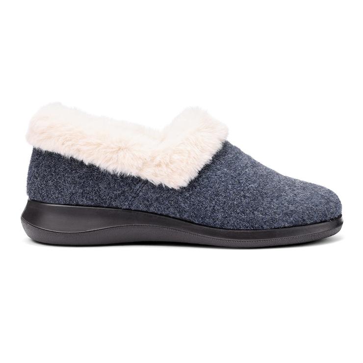 hotter Snug Slippers French Navy