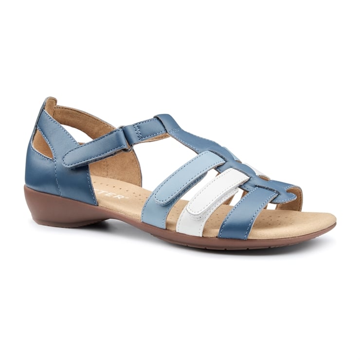 Hotter Solei Sandals Aquatic Blue Multi