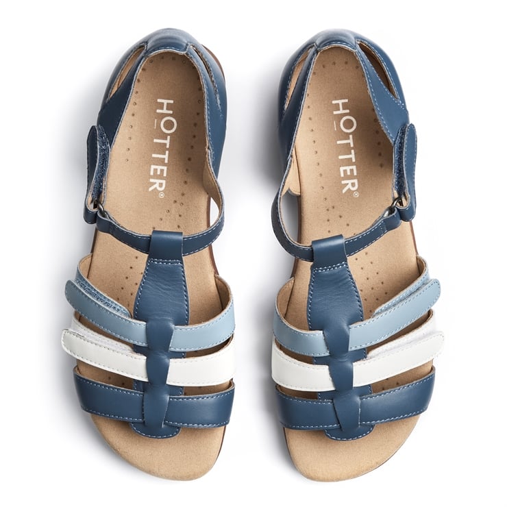 Hotter Solei Sandals Aquatic Blue Multi