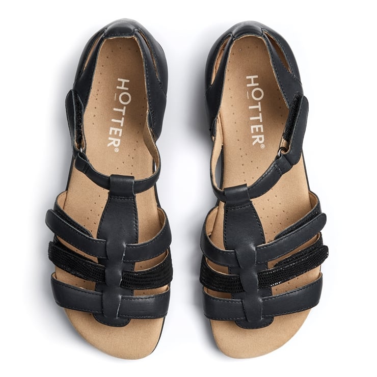 Hotter Solei Sandals Black Multi