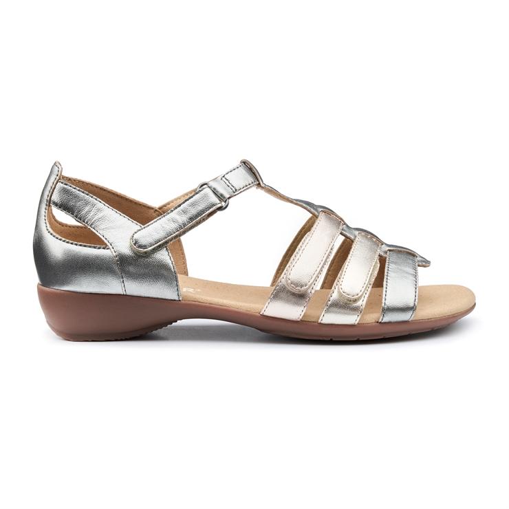 hotter Solei Sandals Pewter Multi