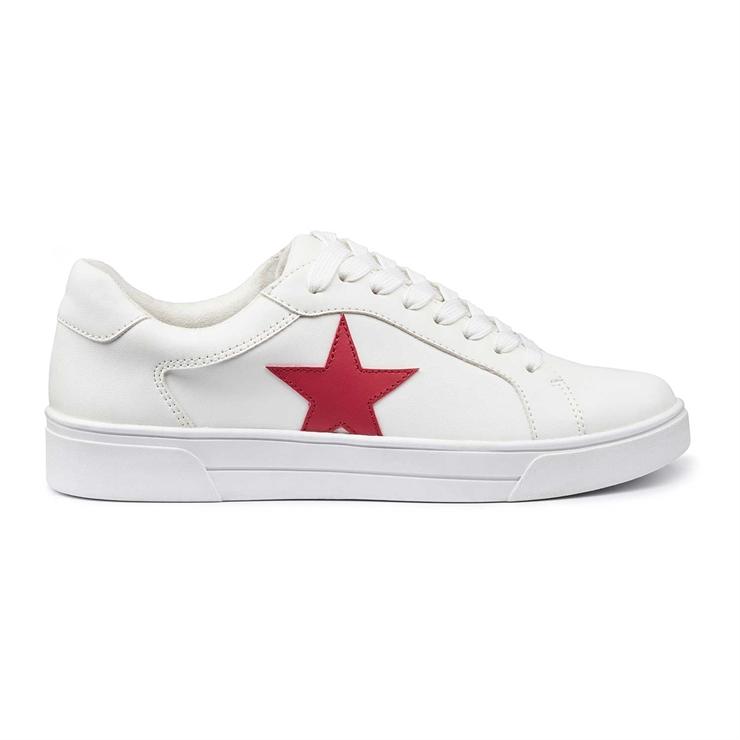 hotter Star Trainers White / Salsa