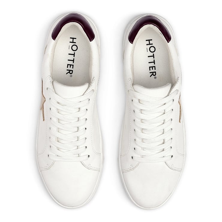 Hotter Star Trainers White / Soft Gold