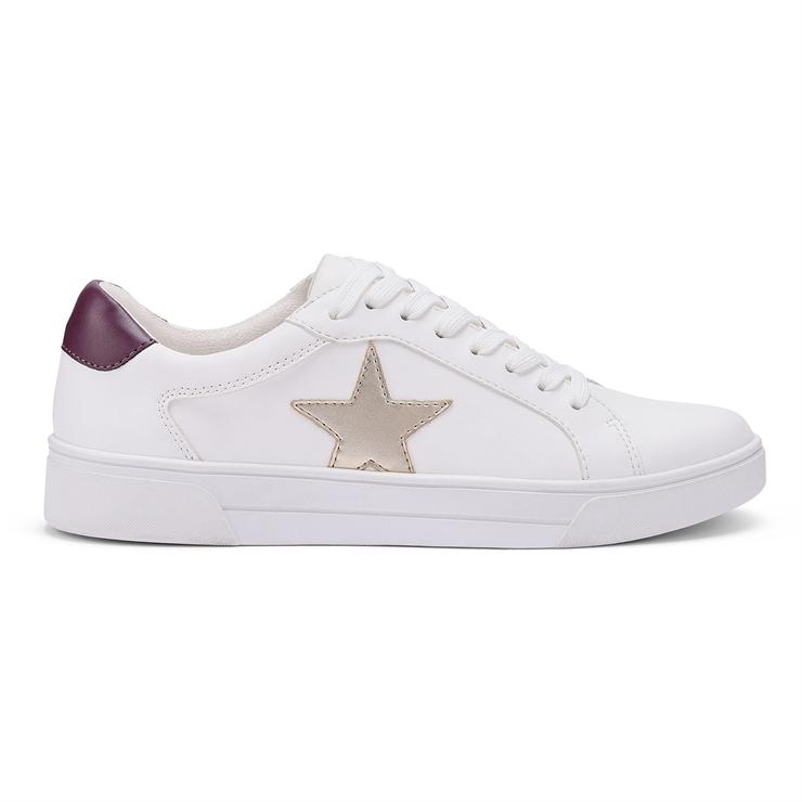 hotter Star Trainers White / Soft Gold