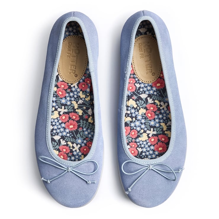 Hotter Sweetie Slippers Soft Blue