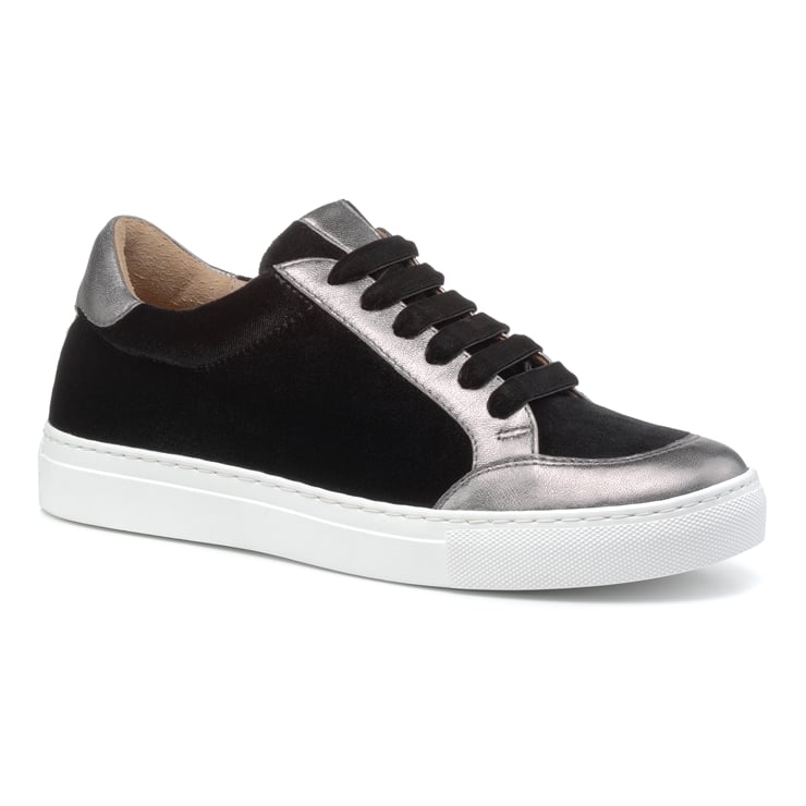 Hotter Sylvie Trainers Charcoal / Blue