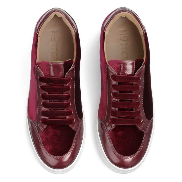 Hotter Sylvie Trainers Wine
