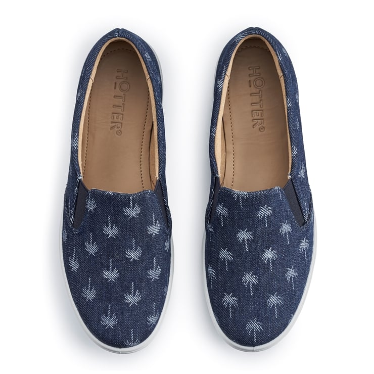 Hotter Tara Trainers Denim Palms