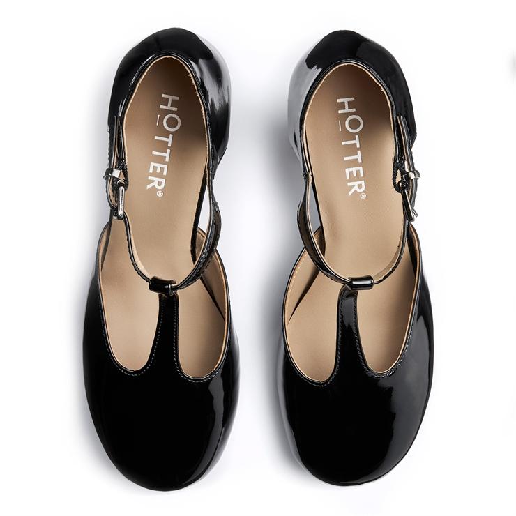 Hotter Tempo Heels Black