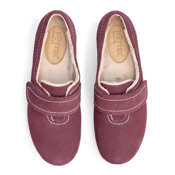 Hotter Toasty Slippers Dark Cherry