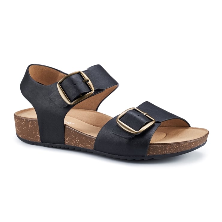Hotter Tourist II Sandals Black