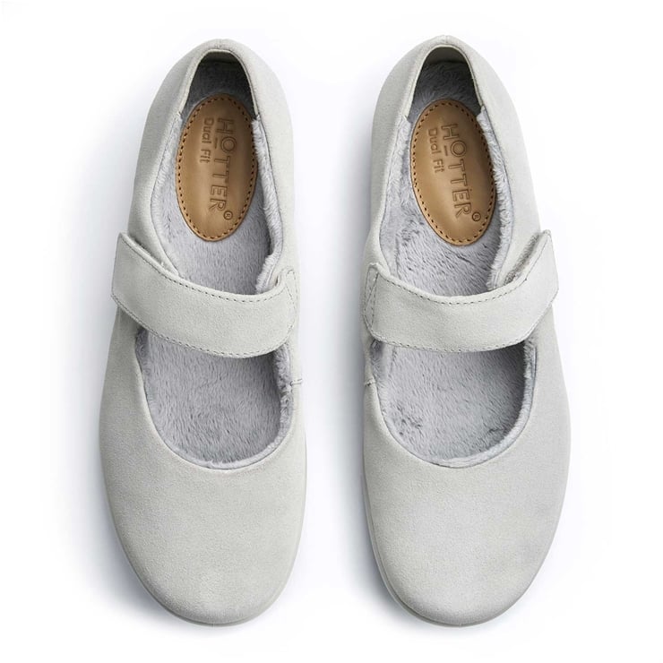 Hotter Treasure Slippers Soft Grey