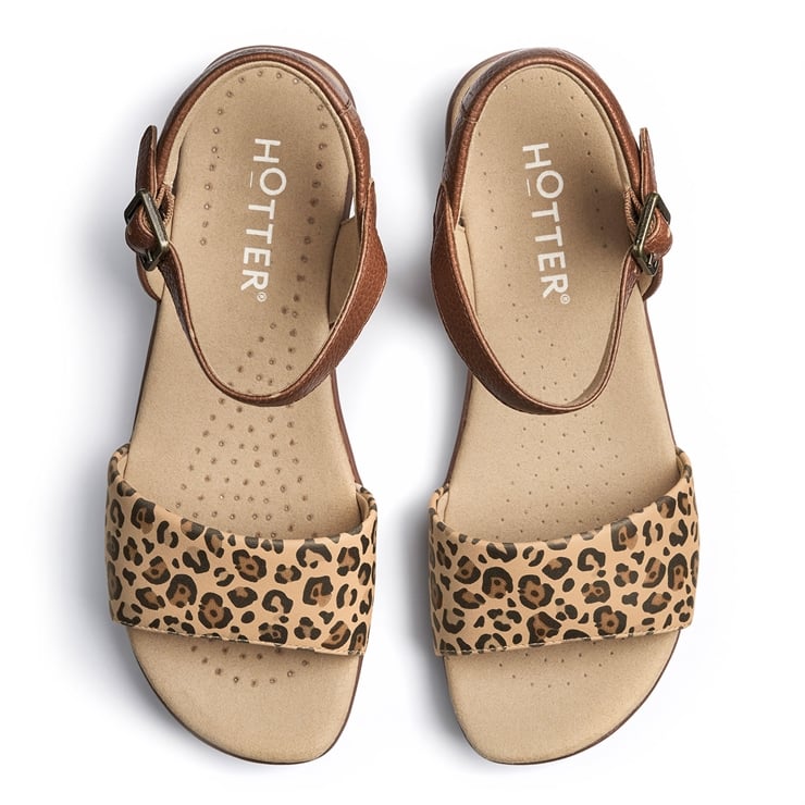 Hotter Tropic Sandals Leopard