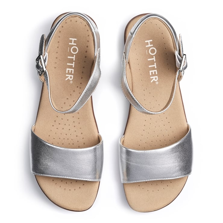 Hotter Tropic Sandals Silver