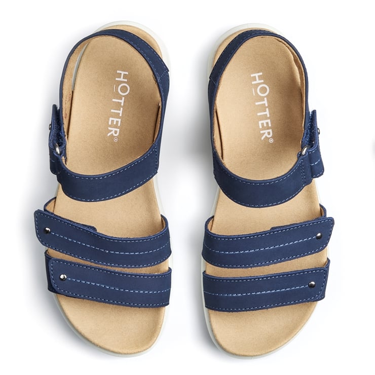 Hotter Venice Sandals French Navy
