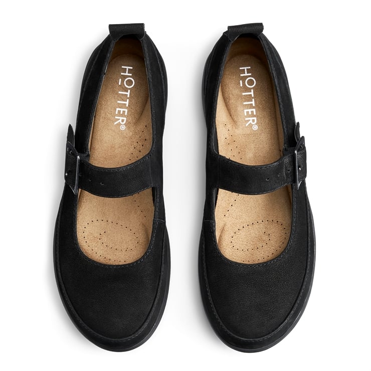 Hotter Verity Shoes Black