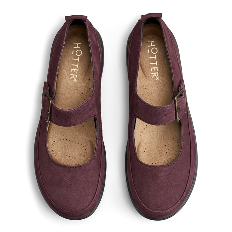 Hotter Verity Shoes Wine