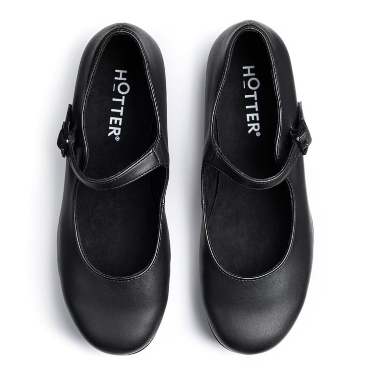 Hotter Violet Shoes Black