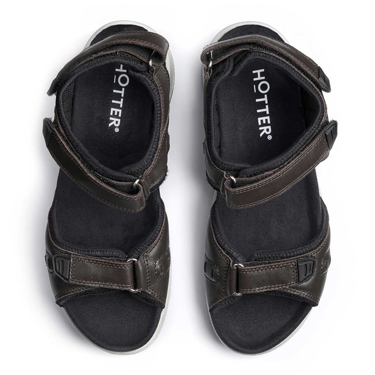 Hotter Walk II Sandals Chocolate