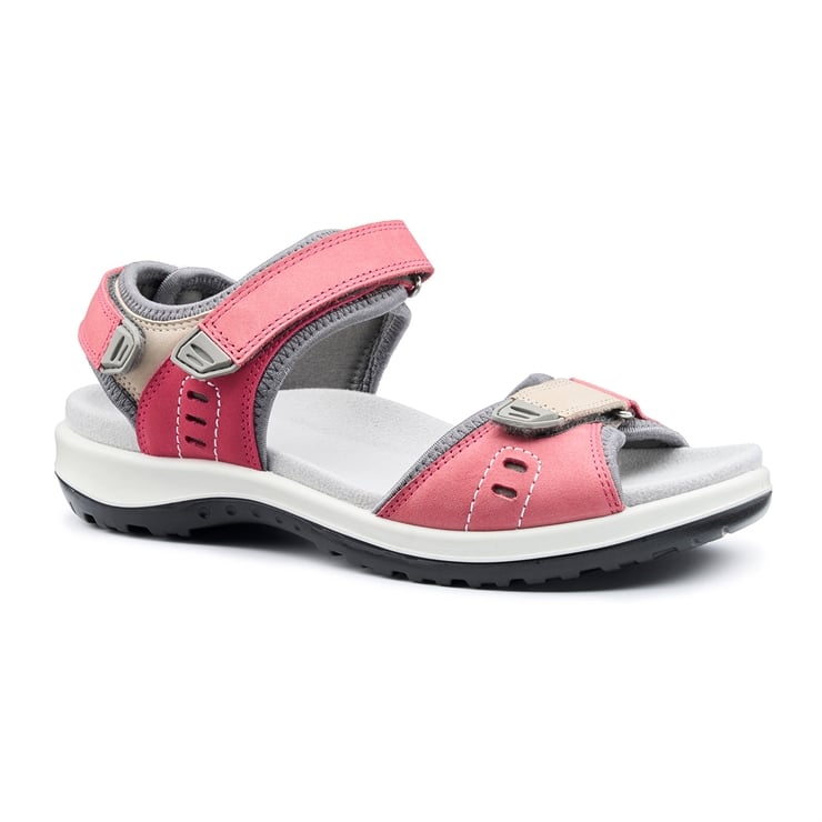 Hotter Walk II Sandals Tea Rose Multi
