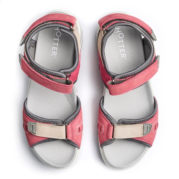 Hotter Walk II Sandals Tea Rose Multi