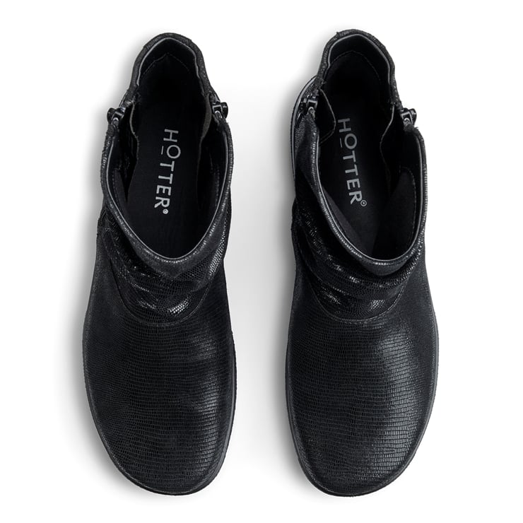 Hotter Whisper Boots Black Lizard