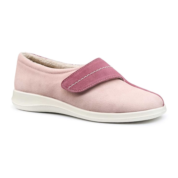 Hotter Wrap Slippers Dark Rose / Soft Pink