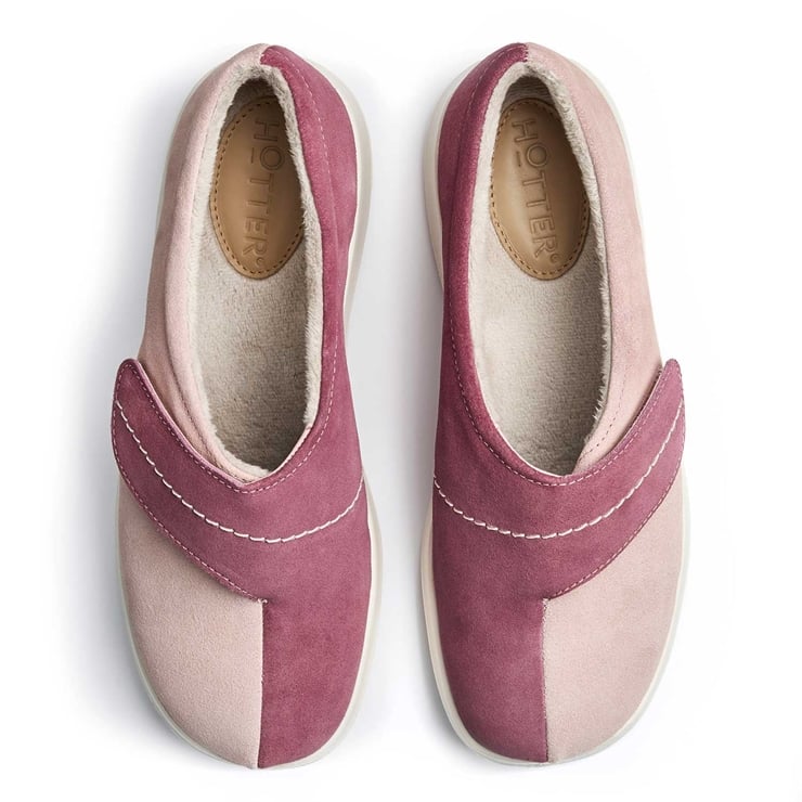 Hotter Wrap Slippers Dark Rose / Soft Pink