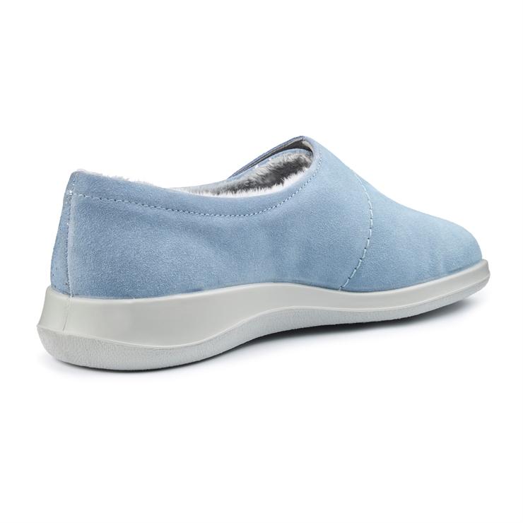 Hotter Wrap Slippers Faded Denim Sparkle