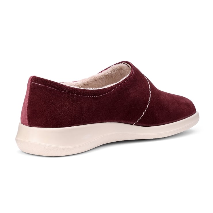 Hotter Wrap Slippers Maroon / Dark Rose