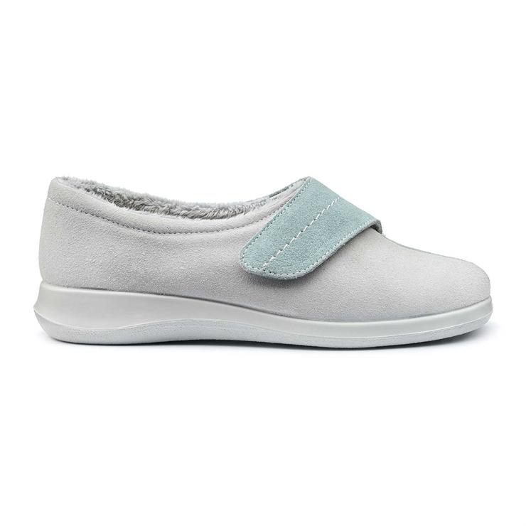 hotter Wrap Slippers Sage / Soft Grey