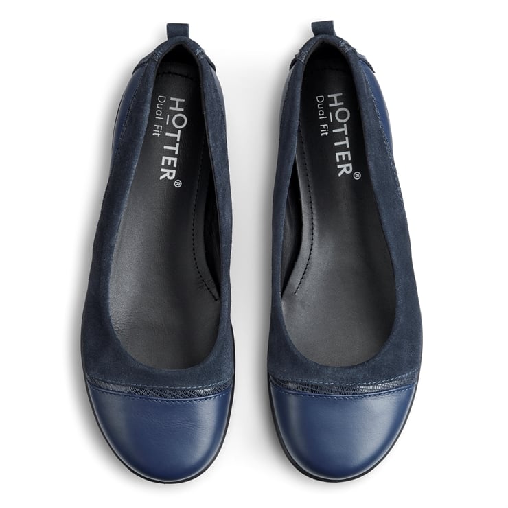 Hotter Wren Shoes French Navy