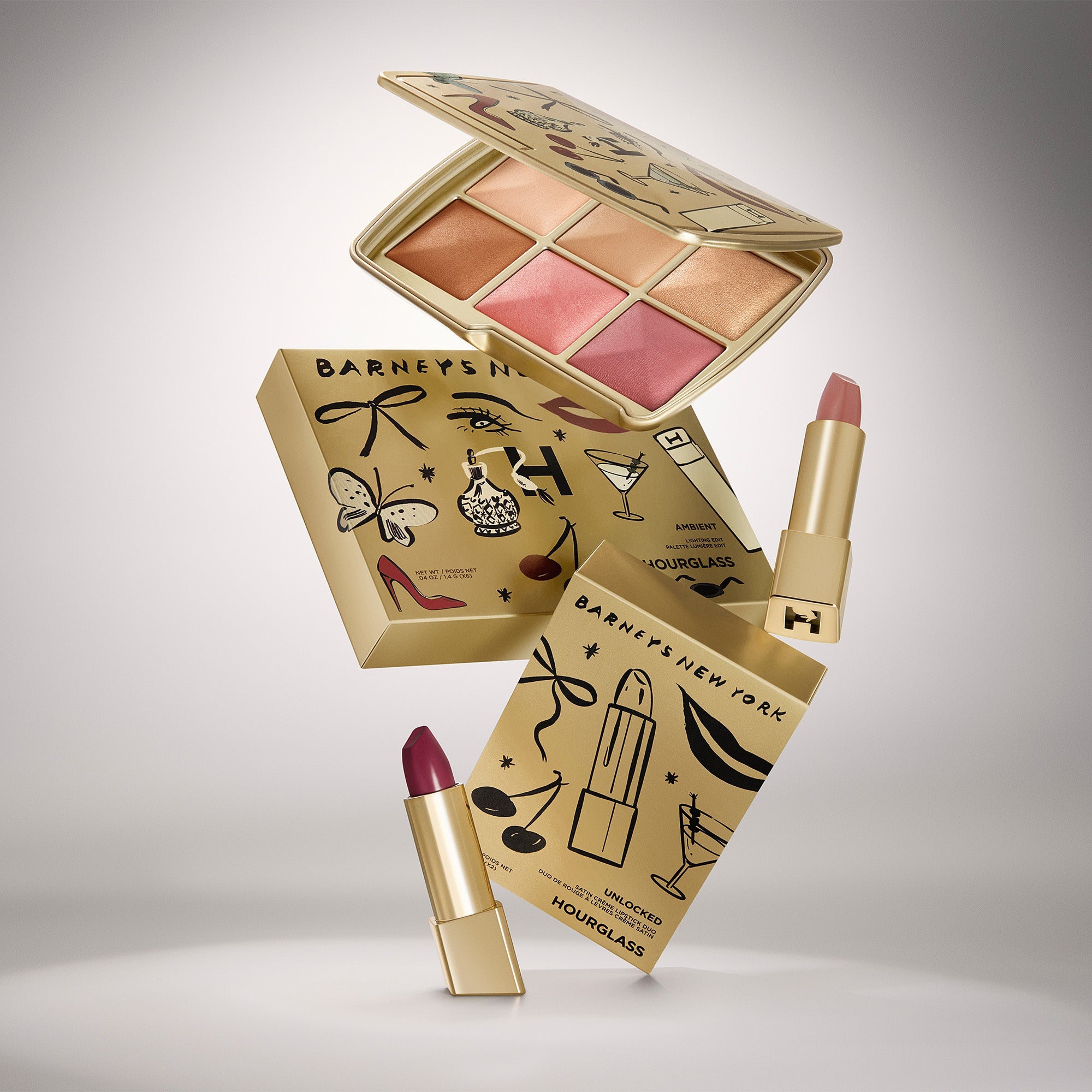 Hourglass HOURGLASS & BARNEYS NEW YORK - UNLOCKED SATIN CRÈME LIPSTICK DUO