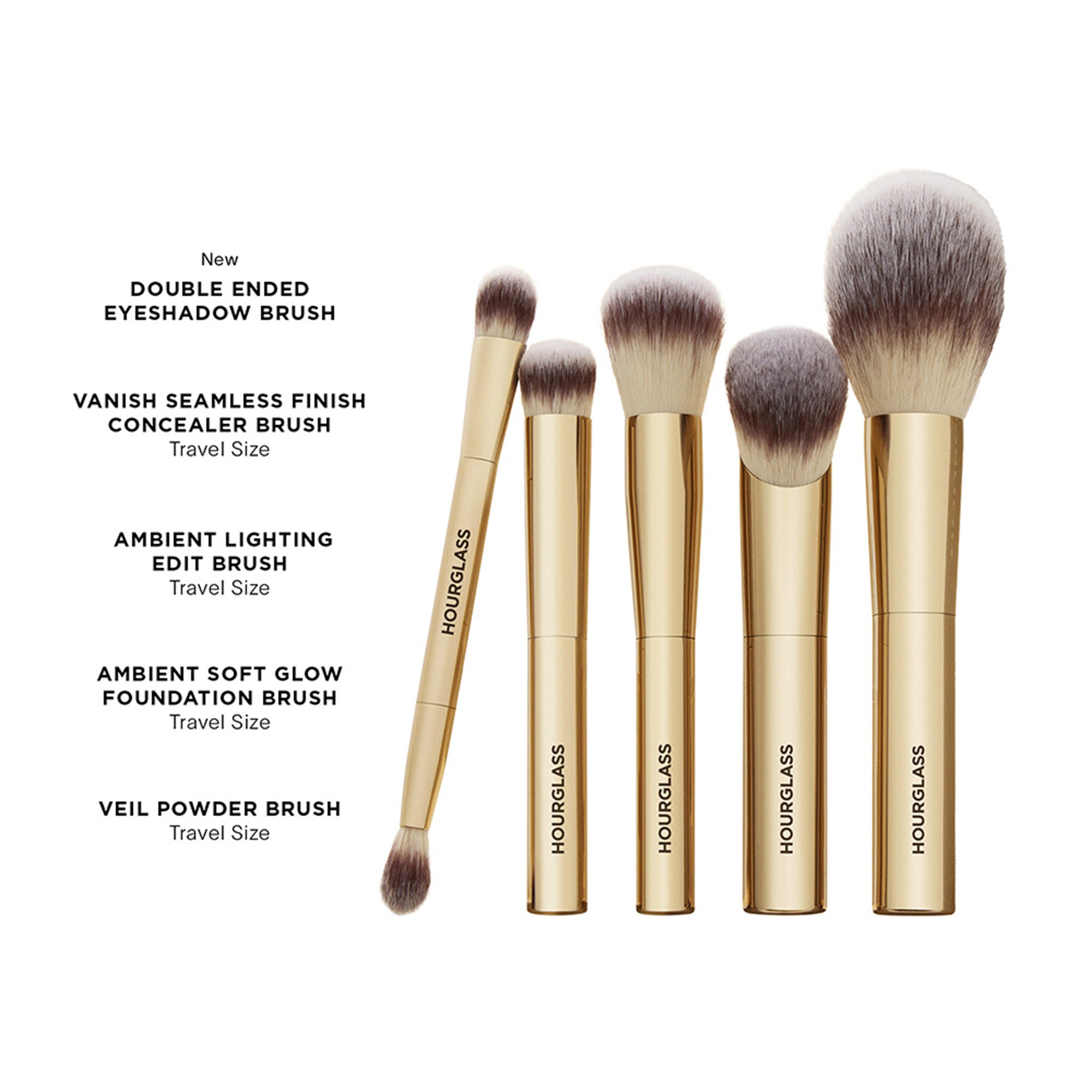Hourglass Face And Eye Travel Brush Set